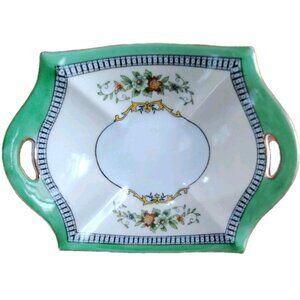 Noritake Roseara Candy Bowl 6"x5"x 2” Handles Vintage Elegant